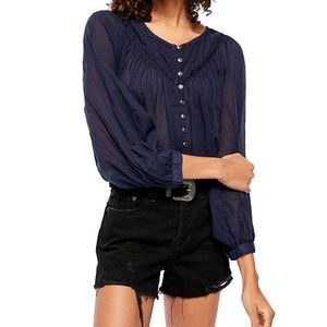 NEW FREE PEOPLE / COOL MEADOW PEASANT TOP